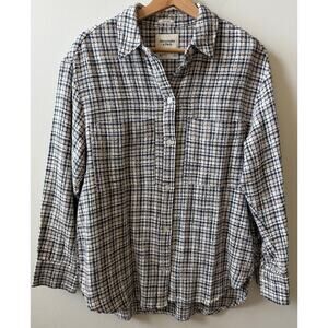 Abercrombie & Fitch button down plaid shirt women's size small